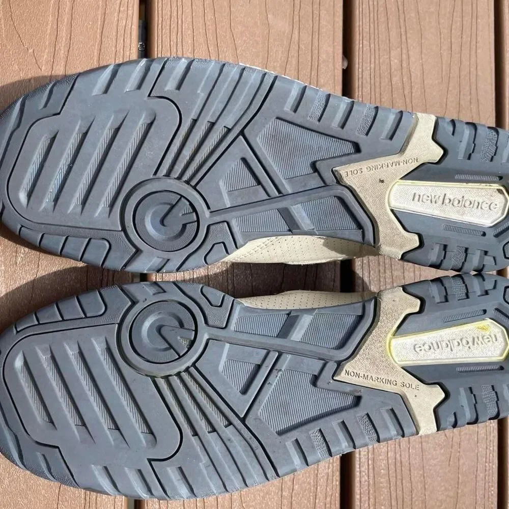 New-balance Men's Cream and Blue Trainers